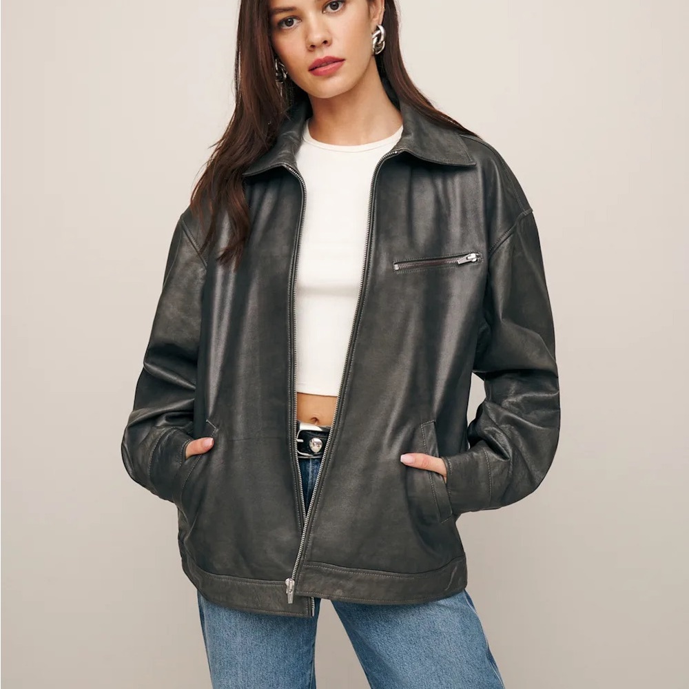 Women's Black Leather Jacket